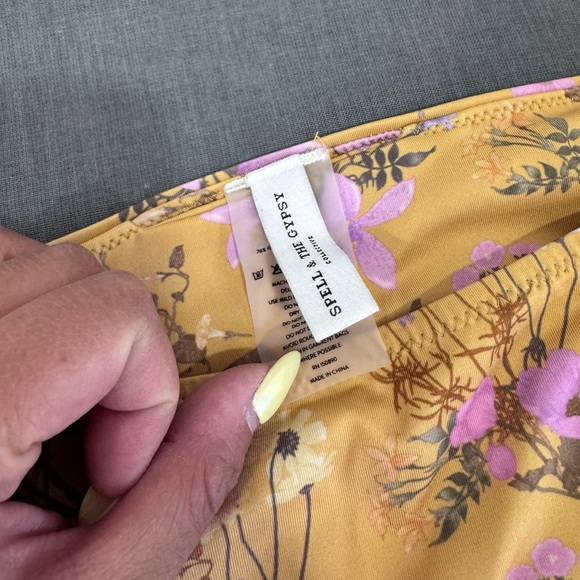 Spell & the Gypsy Collective Wild Bloom Athletic Workout Set - Mustard - Picture 6 of 11